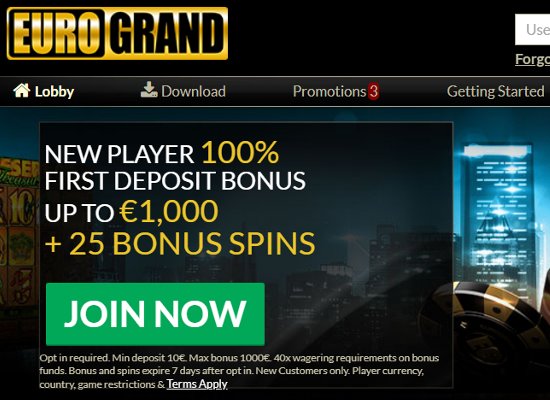 Grand slam? A review of EuroGrand Casino